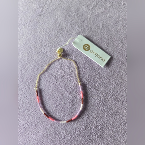 Gorjana Malibu Gigi Beaded Striped Adjustable Bracelet NWT - Picture 2 of 4